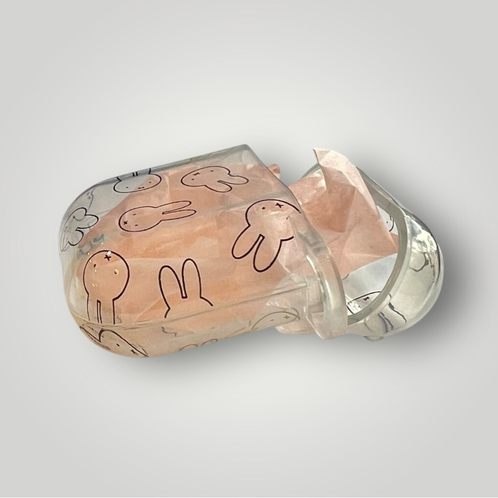 Miffy AirPods Clear Soft Earbuds Case Cute Kawaii White Germany Import New - Picture 9 of 13